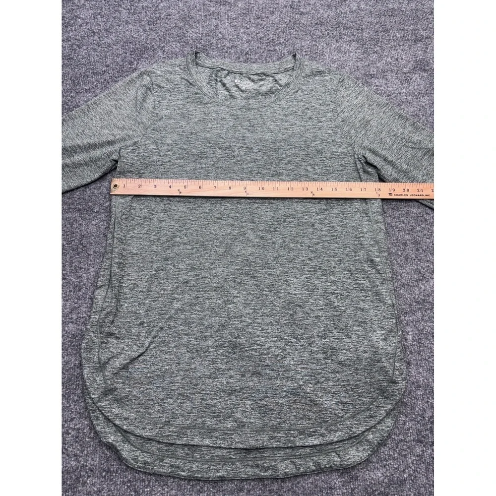 Athleta Womens Green Space Dye Long Sleeve Thumbhole Activewear Top Size M - Picture 3 of 7